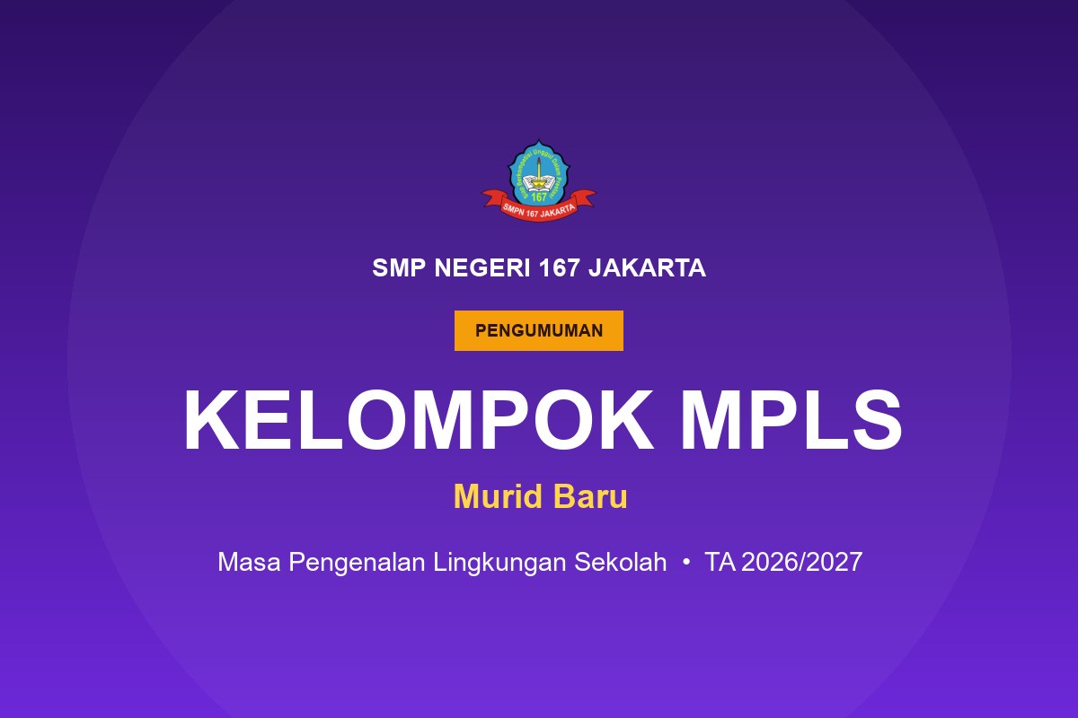 Pembagian Kelompok MPLS Murid Baru Tahun Ajaran 2026/2027