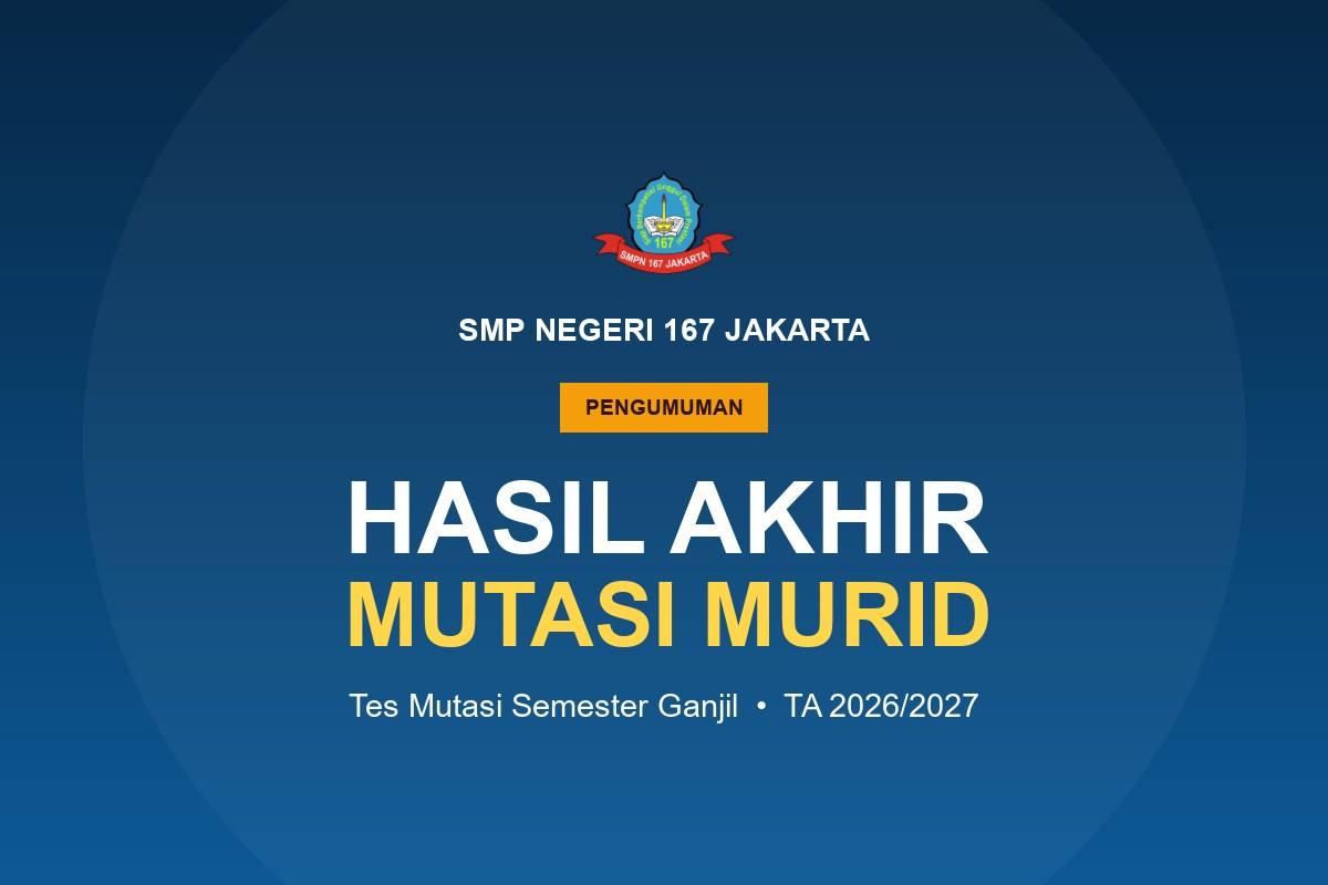 Pengumuman Hasil Akhir Mutasi Murid Semester Ganjil Tahun Ajaran 2026/2027