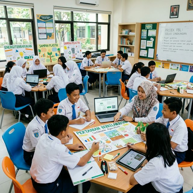 Implementasi Kurikulum Merdeka: SMPN 167 Terapkan Pembelajaran Berbasis Proyek