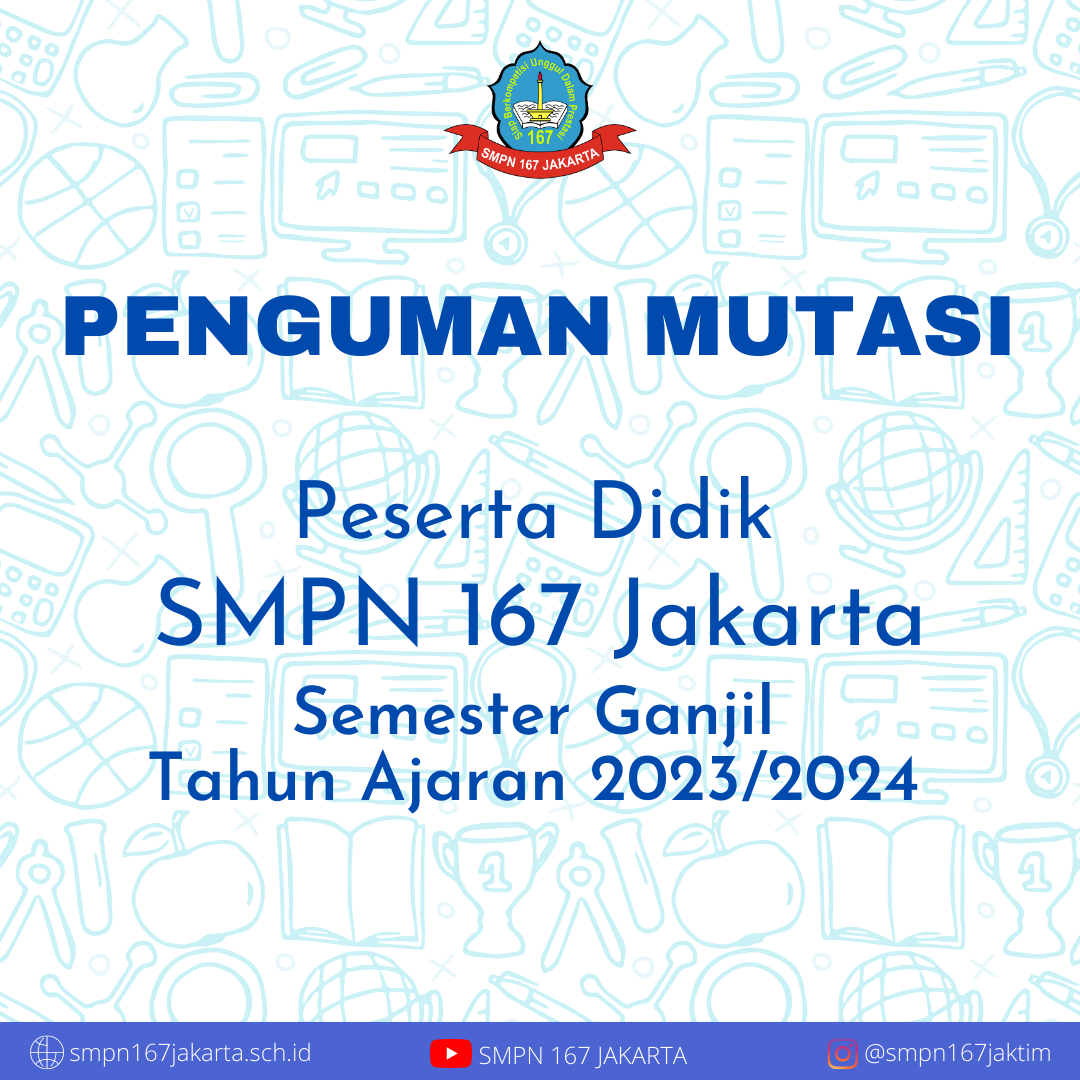 Pengumuman Mutasi Peserta Didik Semester Ganjil Tahun Ajaran 2023/2024
