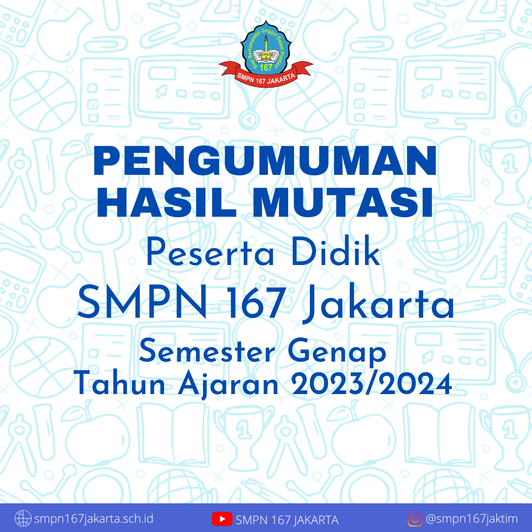 Pengumuman Hasil Mutasi Peserta Didik Semester Genap Tahun Ajaran 2023/2024