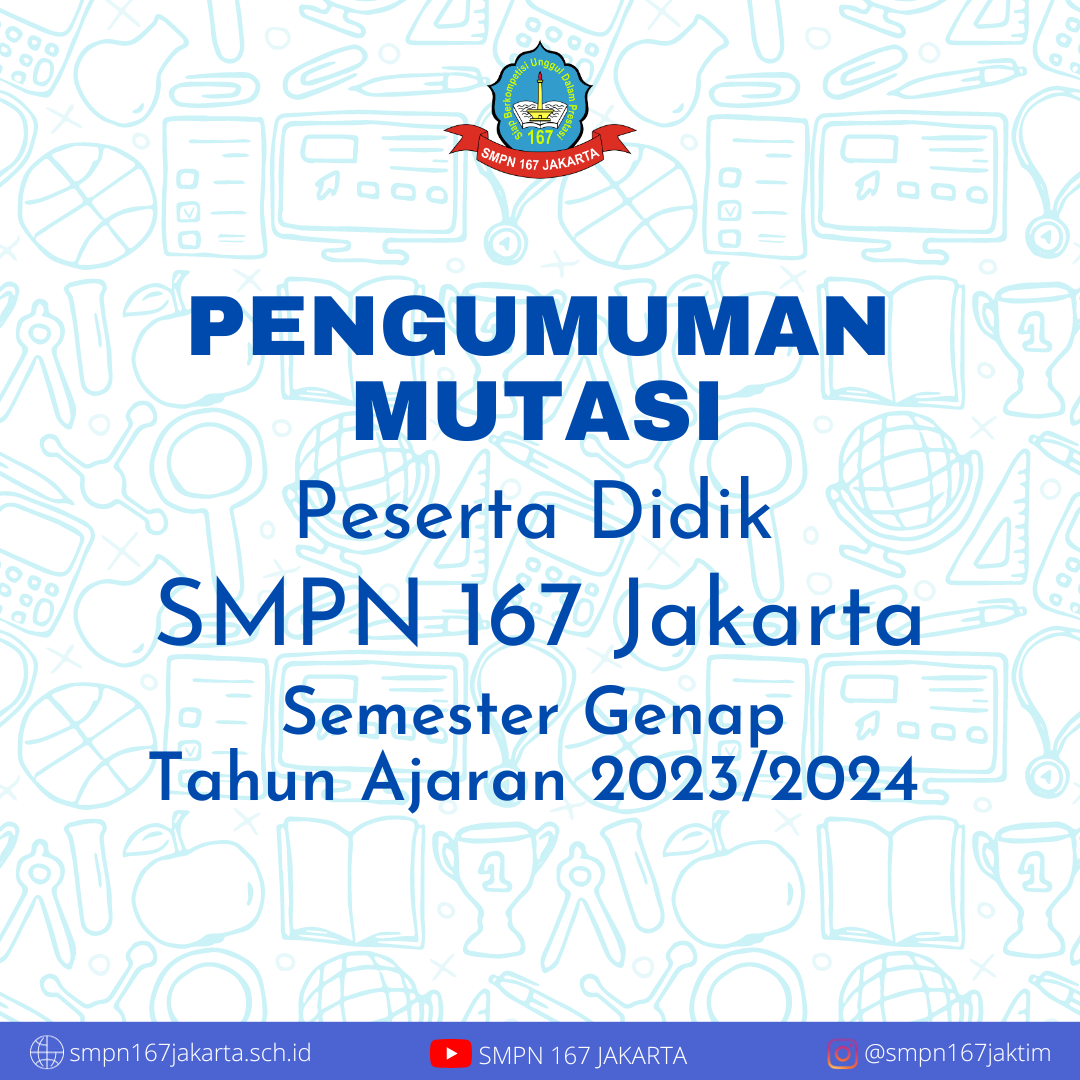 Pengumuman Mutasi Peserta Didik Semester Genap Tahun Ajaran 2023/2024