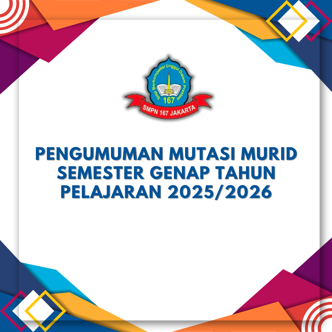 PENGUMUMAN MUTASI MURID SEMESTER GENAP TAHUN PELAJARAN 2025/2026